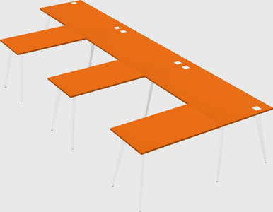 Modern l-shaped office desk