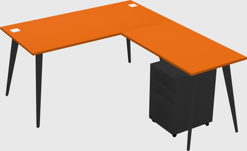 Modern L-shaped Office Desk