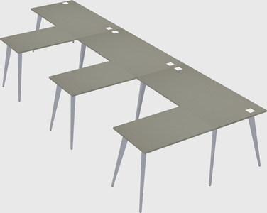 Modern l-shaped office desk
