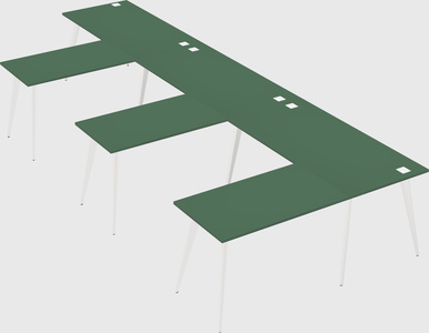 Modern l-shaped office desk