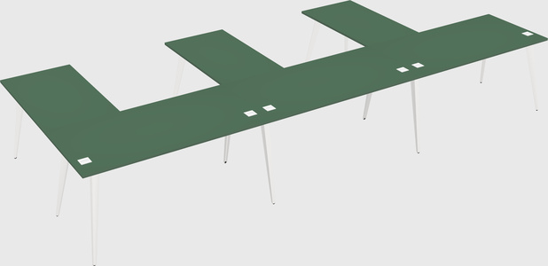 Modern l-shaped office desk