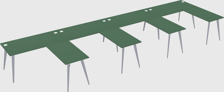 Modern l-shaped office desk