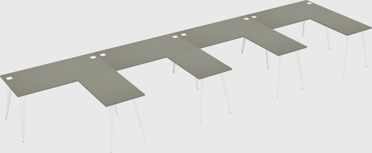 Modern l-shaped office desk