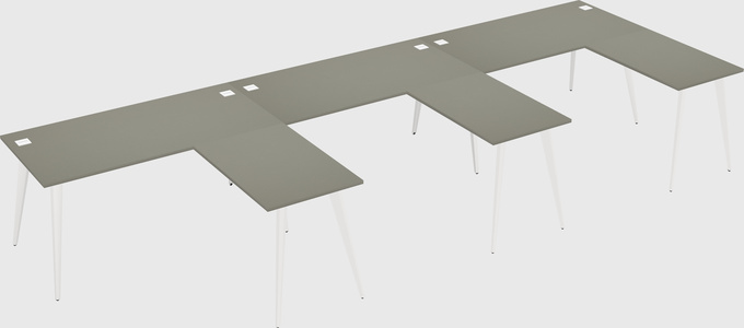 Modern l-shaped office desk