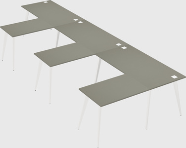 Modern l-shaped office desk