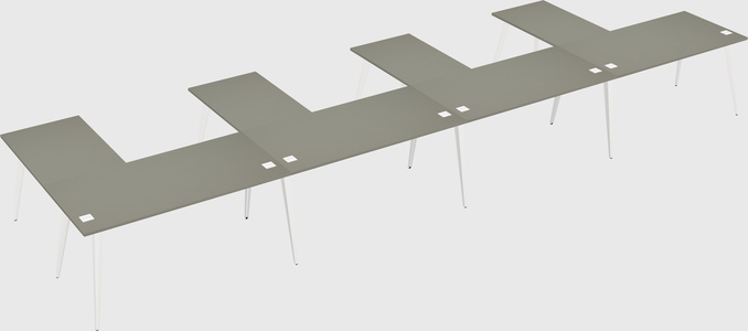 Modern l-shaped office desk