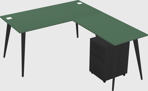 Modern L-shaped Office Desk