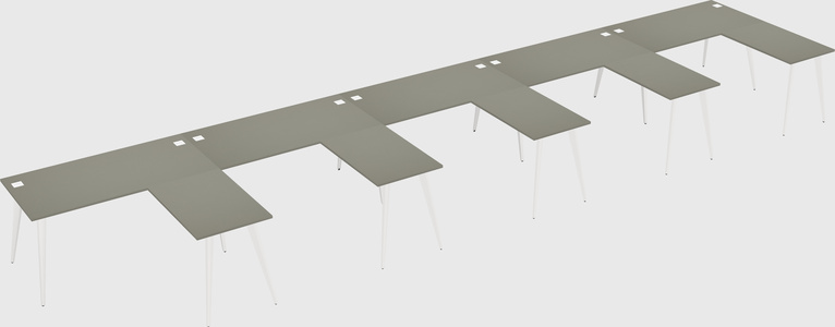 Modern l-shaped office desk