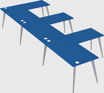 Modern l-shaped office desk