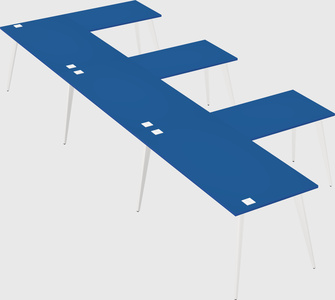Modern l-shaped office desk