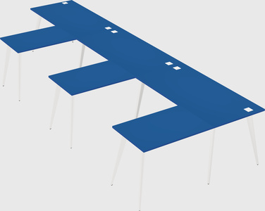 Modern l-shaped office desk