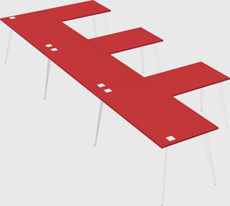 Modern l-shaped office desk