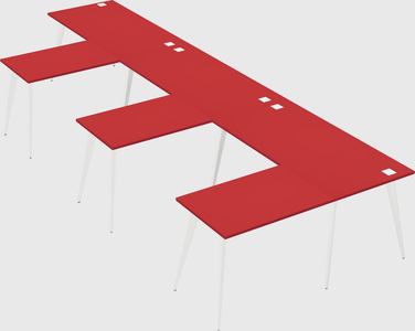 Modern l-shaped office desk
