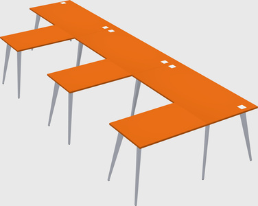 Modern l-shaped office desk