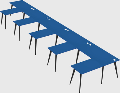 Modern l-shaped office desk