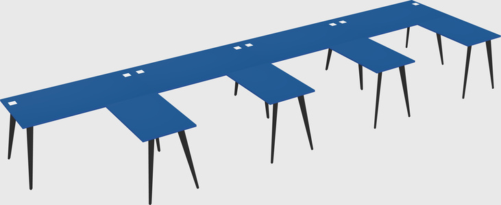 Modern l-shaped office desk