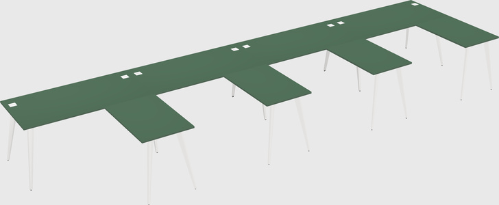 Modern l-shaped office desk