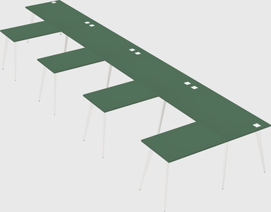 Modern l-shaped office desk