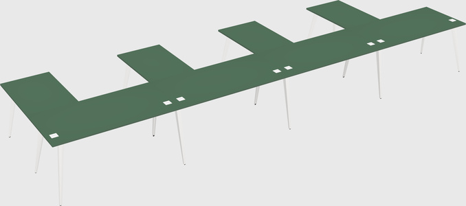 Modern l-shaped office desk