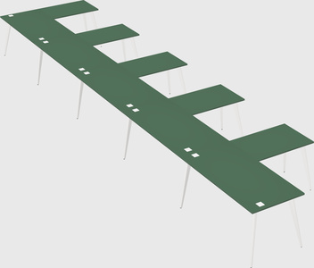 Modern l-shaped office desk