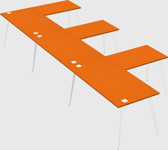 Modern l-shaped office desk