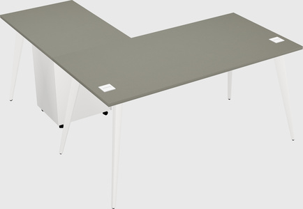 Modern l-shaped office desk