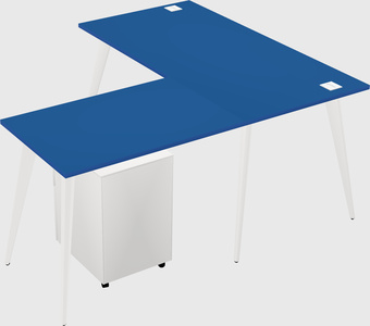 Modern l-shaped office desk