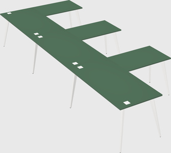 Modern l-shaped office desk