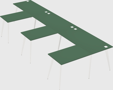 Modern l-shaped office desk