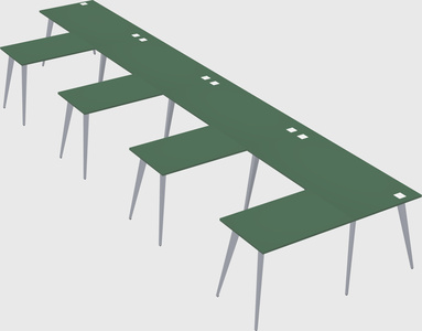 Modern l-shaped office desk