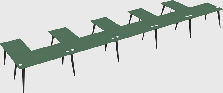 Modern l-shaped office desk