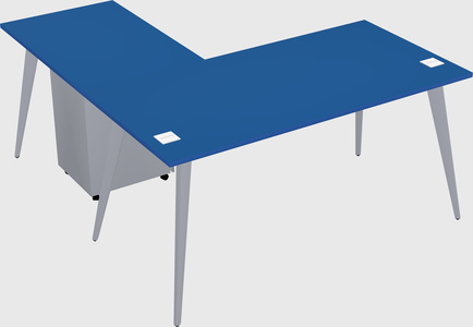 Modern l-shaped office desk