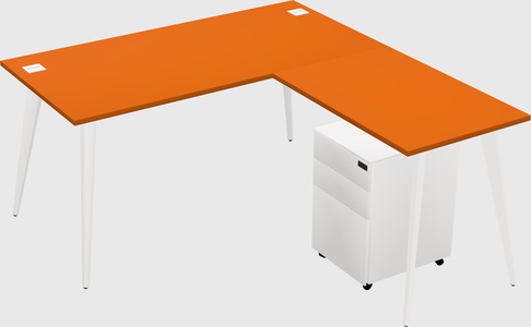 Modern L-shaped Office Desk