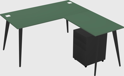 Modern L-shaped Office Desk
