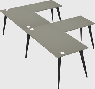 Modern l-shaped office desk