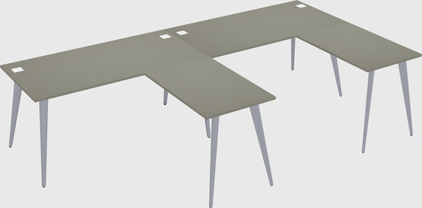 Modern l-shaped office desk