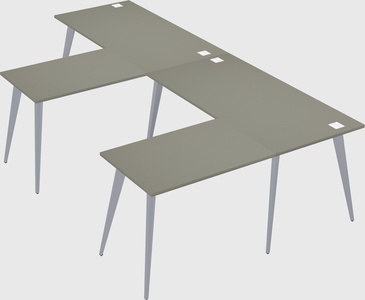 Modern l-shaped office desk