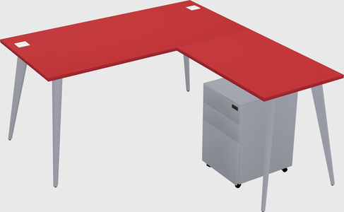 Modern L-shaped Office Desk
