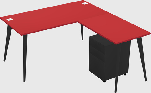 Modern L-shaped Office Desk