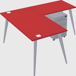 Modern l-shaped office desk