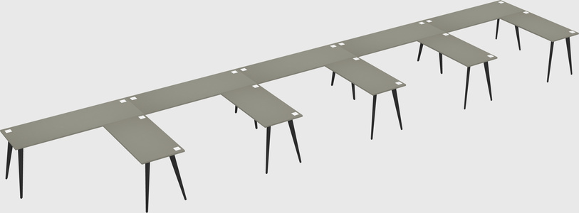 Modern l-shaped office desk