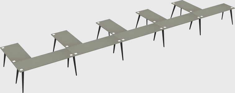 Modern l-shaped office desk