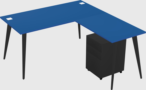 Modern L-shaped Office Desk