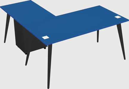 Modern l-shaped office desk