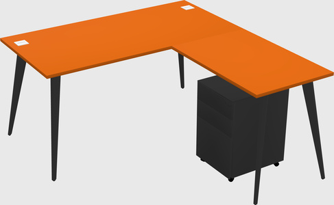 Modern L-shaped Office Desk