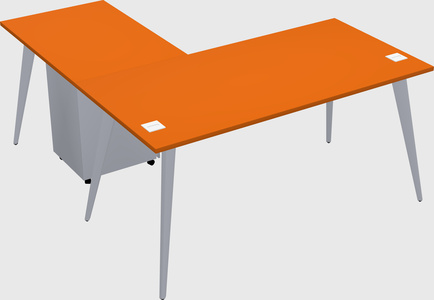 Modern l-shaped office desk