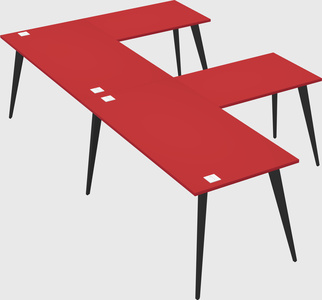 Modern l-shaped office desk