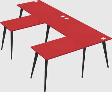 Modern l-shaped office desk