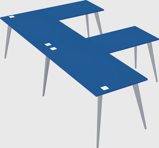 Modern l-shaped office desk