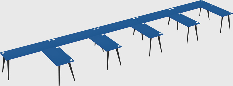 Modern l-shaped office desk